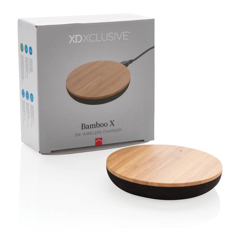 Bezdrôtová nabíjačka 5W bamboo X, hnedá Bezdrôtová nabíjačka 5W bamboo X, hnedá